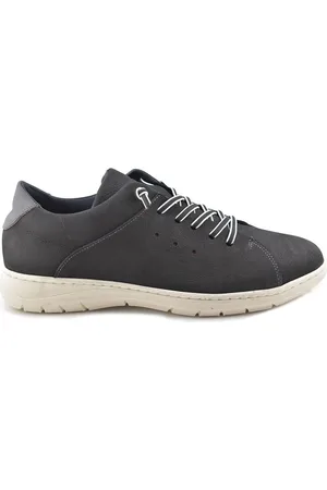 Éxodo Zapatos Zapatillas casual sport de piel negras by para hombre