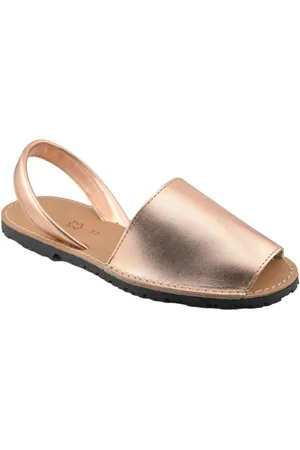 Cbp - Conbuenpie Sandalias Cbp|Abarcas menorquinas piel metalizado |Mujer para mujer