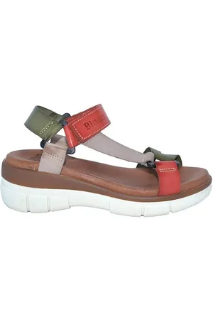 Blusandal Sandalias Sandalias de piel con cuña by para mujer