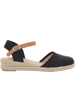 Amelie Alpargatas Alpargatas negras con cuña baja by para mujer