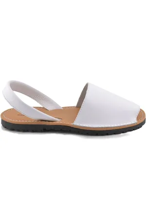 Cbp - Conbuenpie Sandalias Cbp|Abarcas menorquinas acolchadas piel blancas|Mujer para mujer