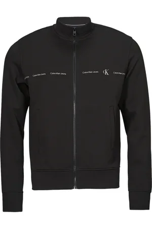 Calvin Klein Jersey LOGO REPEAT ZIP THROUGH para hombre