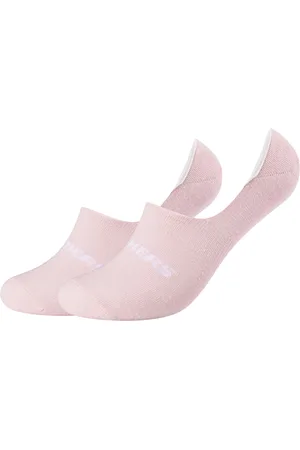 Skechers Calcetines altos 2PPK Mesh Ventilation Footies Socks para mujer