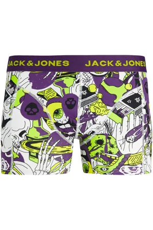 JACK & JONES Boxer 12240247 JACSPACE SKULL TRUNK SN VIOLET INDIGO para hombre
