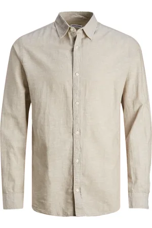 JACK & JONES Camisa manga larga 12248936 JJELINEN BLEND SHIRT LS SN JNR CROCKERY para niño