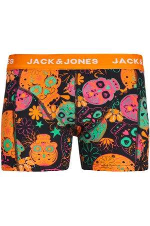 JACK & JONES Boxer 12246408 JACSKULLS TRUNK SN BLACK para hombre