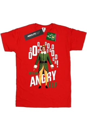 Elf Camiseta manga larga Angry para hombre