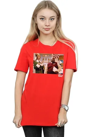 Elf Camiseta manga larga Christmas Store Cheer para mujer