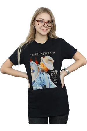 David Bowie Camiseta manga larga Serious Moonlight para mujer