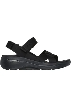 Skechers Sandalias SANDALIA GO WALK ARCH FIT SANDAL NEGRA para mujer