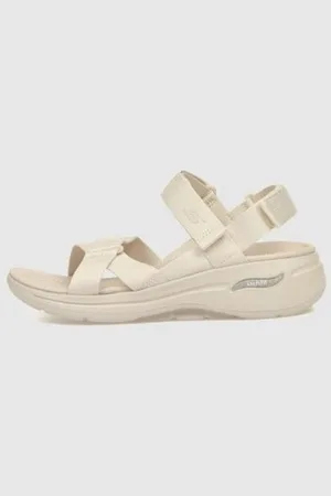 Skechers Sandalias SANDALIA GO WALK ARCH FIT SANDAL BEIG para mujer
