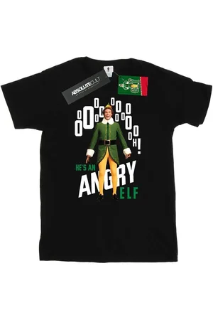 Elf Camiseta manga larga Angry para hombre