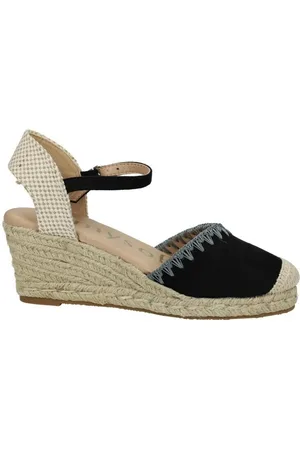 Mysoft Zapatillas de senderismo Esparteñas de cuña para mujer
