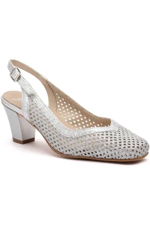 Cbp - Conbuenpie Zapatos de tacón Salones destalonados de rejilla by CBP para mujer