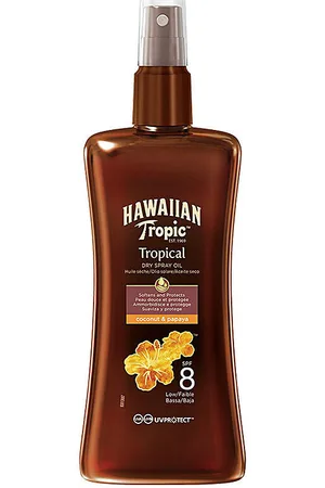 Hawaiian Tropic Protección solar Coconut Papaya Dry Oil Spf8 Spray para mujer