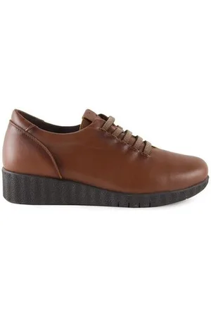 Chamby Zapatos | Zapatos piel casual marrones | Mujer para mujer