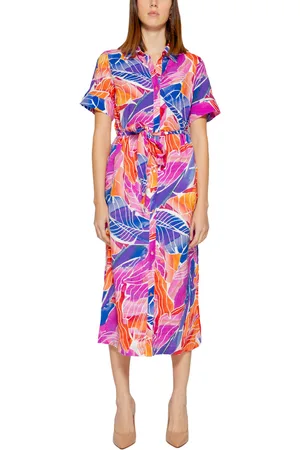 VILA Vestido largo Vilimia Osa S/S Midi Calf 14095808 para mujer
