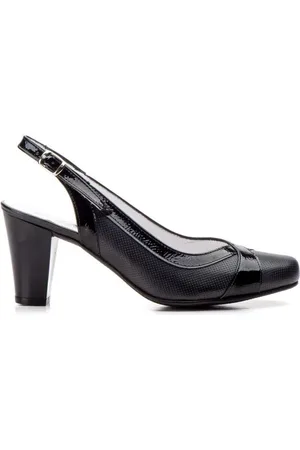 Cbp - Conbuenpie Zapatos de tacón Salones destalonados de piel negros by CBP para mujer