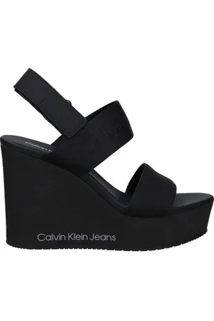 Calvin Klein Alpargatas YW0YW01479 WEDGE SANDAL WEBBING para mujer