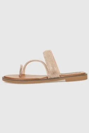 Kamome Trends Sandalias SANDALIA DE DEDO TAMI PLATINO para mujer