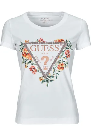 Guess Camiseta TRIANGLE FLOWERS para mujer