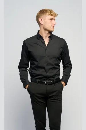 TeeShoppen Camisa manga larga Performance para hombre
