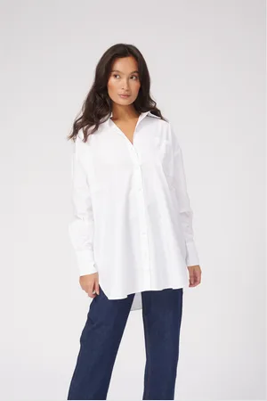 TeeShoppen Camisa manga larga Oversized para mujer