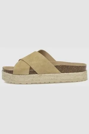 Kamome Sandalias BIO CAREY TAUPE para mujer