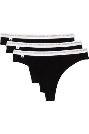 Lacoste Braguitas - Tanga 3 Pack con Logo para mujer