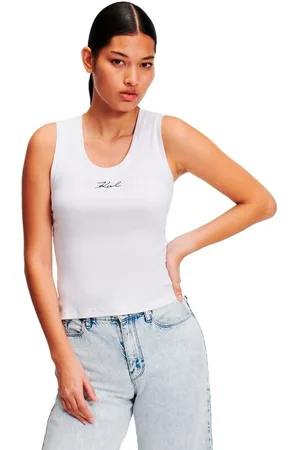 Karl Lagerfeld Blusa - Camiseta Con Logo para mujer