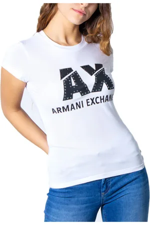 EAX Camiseta LOGOTIPO STRASS 8NYT86 Y8C7Z para mujer