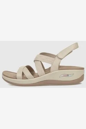 Skechers Sandalias SANDALIA ARCH FIT-SUNSHINE- LUXE LADY BEIG para mujer