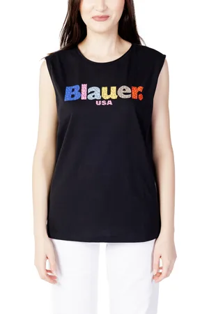 Blauer Camiseta LOGO FRAMMENTATO 23SBLDH03283 para mujer