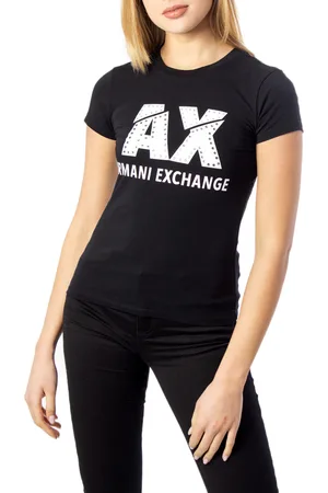 EAX Camiseta LOGOTIPO STRASS 8NYT86 Y8C7Z para mujer