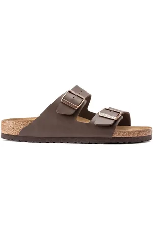 Birkenstock Sandalias Arizona Birko-Flor Narrow - Dark Brown para mujer
