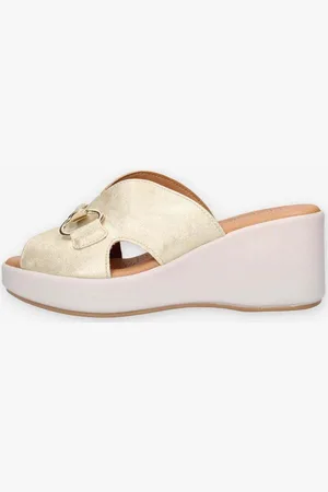 Clia Walk Sandalias TRENDY57-PLATINO para mujer