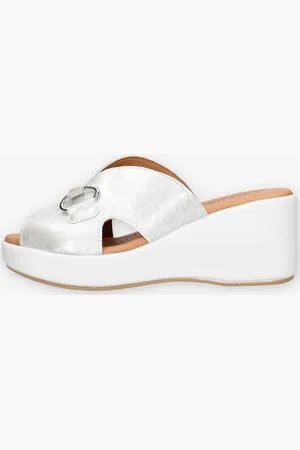 Clia Walk Sandalias TRENDY57-ARGENTO para mujer