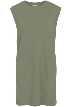 VILA Vestidos 14095568-Oil Green W para mujer