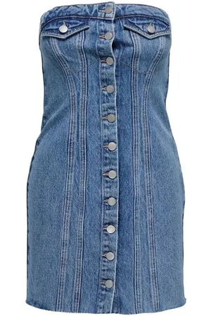 ONLY Vestidos 15302226 JASMINE-MEDIUM BLUE DENIM para mujer