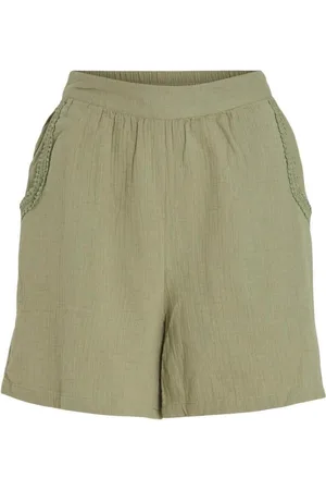 VILA Short 14095862-Oil Green para mujer
