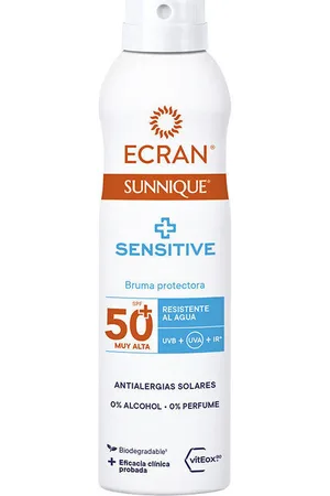 Ecran Protección solar Sunnique Sensitive Bruma Protect Spf50+ para mujer