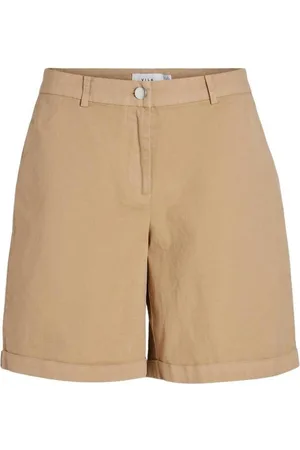 VILA Short 14092025-Cornstalk para mujer