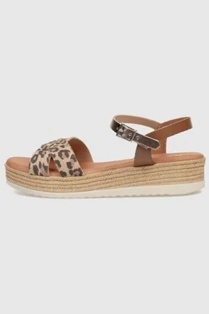Kamome Sandalias SANDALIA KIONI LEOPARDO para mujer