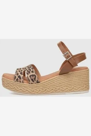Kamome Sandalias SANDALIA PAKA LEOPARDO para mujer