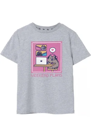 Pusheen Camiseta Weekend Plans para niña