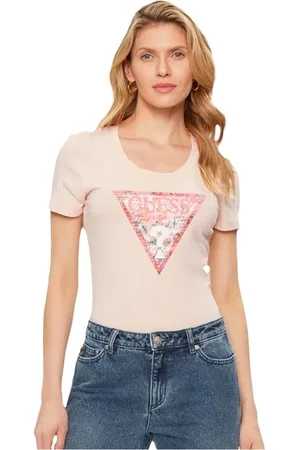 Guess Camiseta Rn triangle para mujer