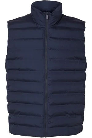 SELECTED Abrigo de plumas Barry Quilted Gilet Sky Captain para hombre