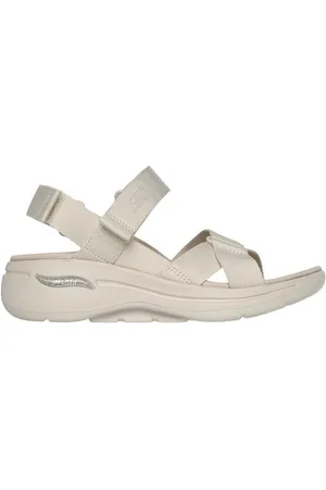Skechers Sandalias SANDALIA GO WALK ARCH FIT SANDAL BEIG para mujer