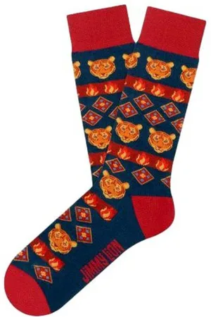 Jimmy Lion Calcetines CALCETINES UNISEX FLAMMING TIGER para mujer