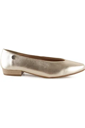 Chamby Bailarinas Bailarinas doradas de piel by para mujer